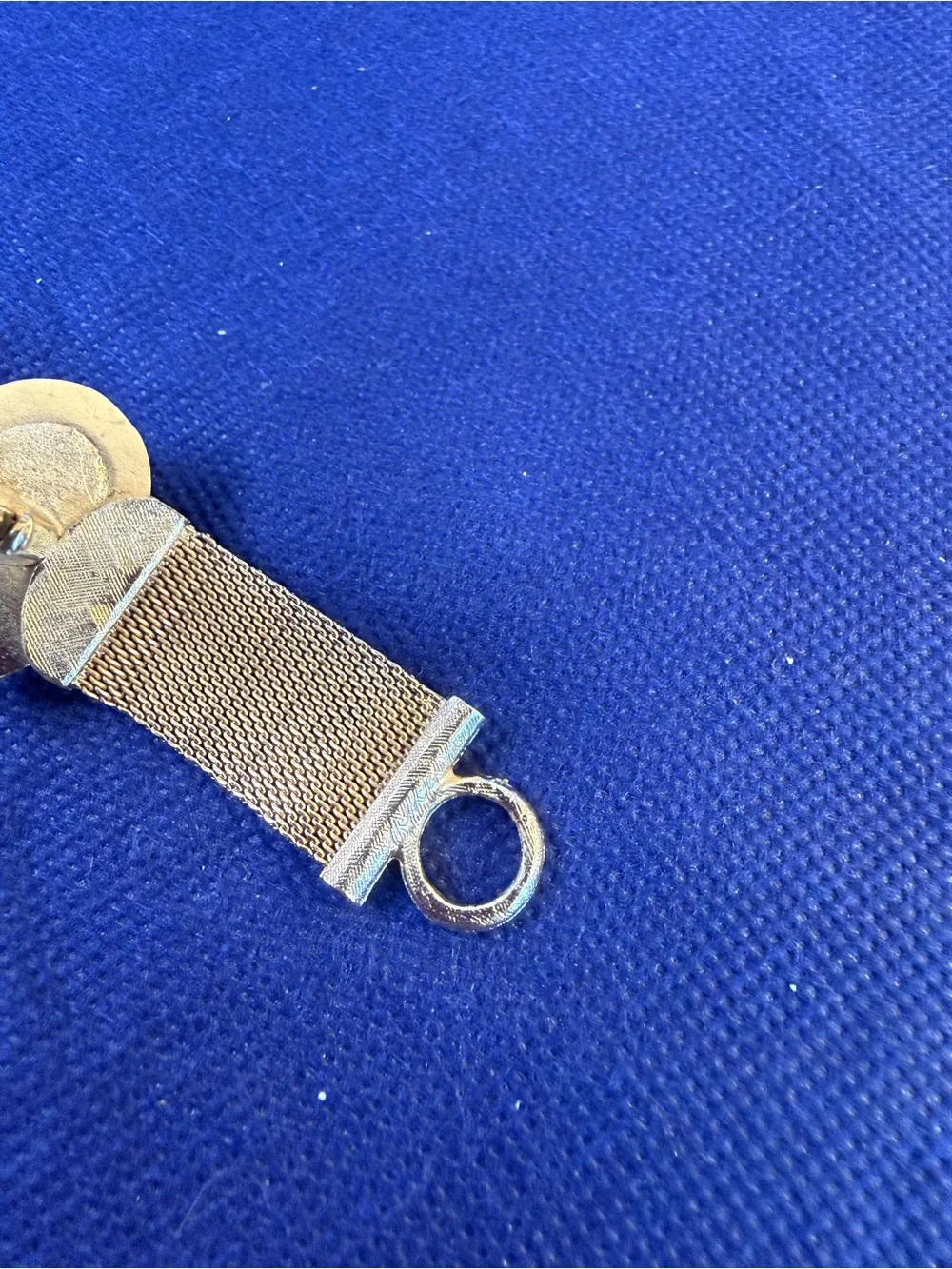 Vintage Dante Mesh Wrap Cufflinks & Tie Tack Set Silver Tone ABRivoli Rhinestone